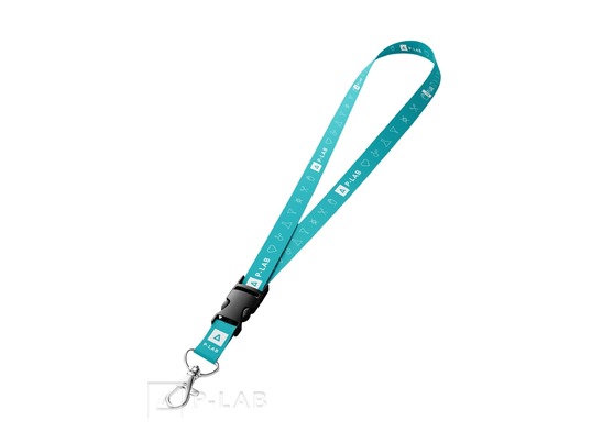 Lanyard / šňůrka na klíče - fialové - mentolová