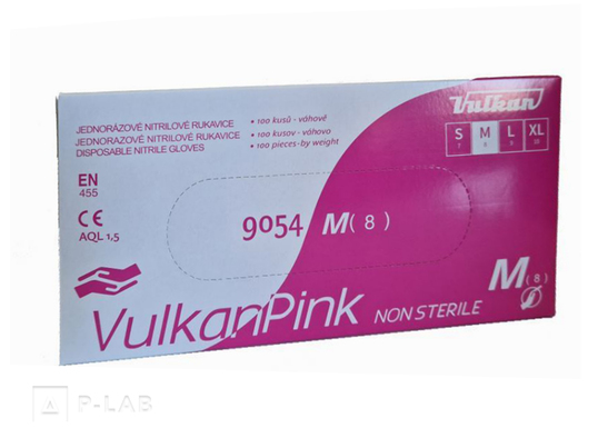 Rukavice vyšetřovací nitrilové VulkanPink.jpg
